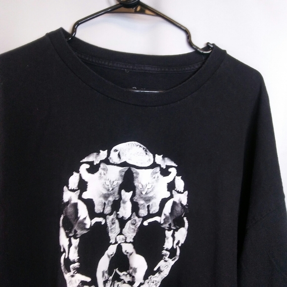 Man Ray Parody T-shirt:Kittens Form a Skull,3X - Picture 3 of 5